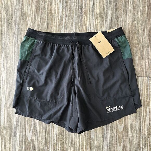 Nike Other - Nike Stride Dri-FIT 5" Lined Running Shorts Men's Small S Black Volt HF4562-010